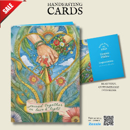 PERSONALIZED HANDFASTING KAART PAGAN KELTISCHE DRU