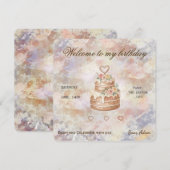 Personalized Handmade- Love custom visit lable Kaart (Voorkant / Achterkant)