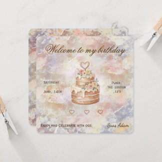 Personalized Handmade- Love custom visit lable Kaart