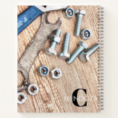 Personalized Handyman Carpenter Custom Name  Notitieboek (Achterkant)