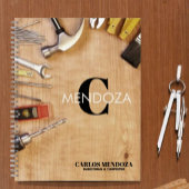 Personalized Handyman Carpenter Custom Name  Notitieboek