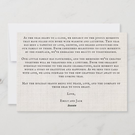 Personalized Happiest Holidays Card with Photos Feestdagenkaart (Achterkant)