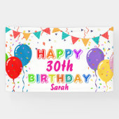 PERSONALIZED HAPPY BIRTHDAY Banner (Horizontaal)