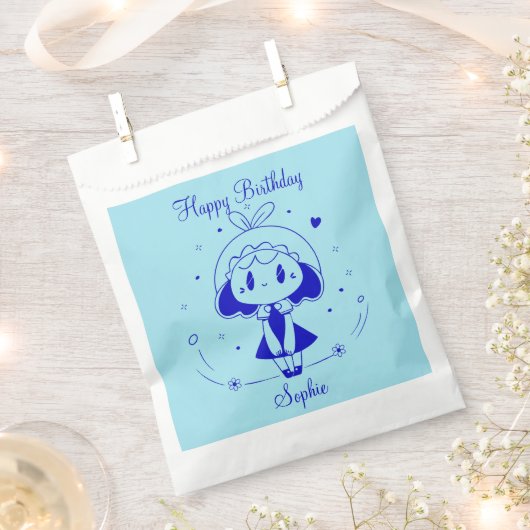 Personalized Happy Birthday Bedankzakje (Geknipt)