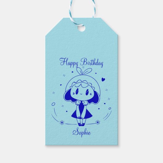 Personalized Happy Birthday  Cadeaulabel (Voorkant)