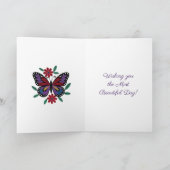 Personalized Happy Birthday for Her | Cute Cat Kaart (Binnen)