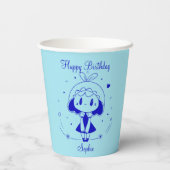 Personalized Happy Birthday  Papieren Bekers (Achterkant)