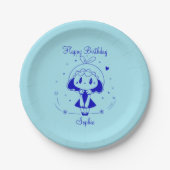 Personalized Happy Birthday  Papieren Bordje (Voorkant)