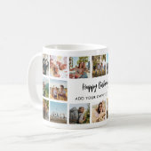 Personalized Happy Birthday Photo Collage Mug Koffiemok (Voorkant links)