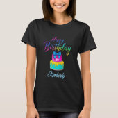 Personalized Happy Birthday T-Shirt (Voorkant)