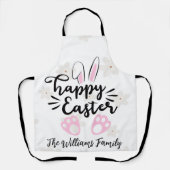 Personalized Happy Easter All-Over Print Apron Schort (Voorkant)