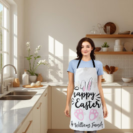 Personalized Happy Easter All-Over Print Apron Schort
