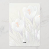 Personalized Happy Easter Crocus Floral Card Feestdagenkaart (Achterkant)