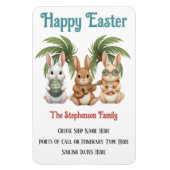Personalized Happy Easter Cruise Door Magneet (Verticaal)