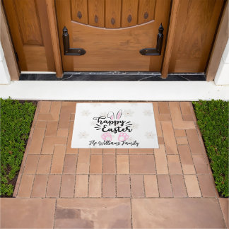 Personalized Happy Easter Door Mat