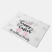 Personalized Happy Easter Door Mat (Schuin)