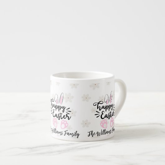 Personalized Happy Easter Espresso Mug Espresso Kop (Voorkant rechts)