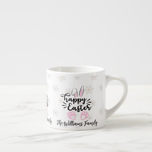 Personalized Happy Easter Espresso Mug Espresso Kop (Rechts)