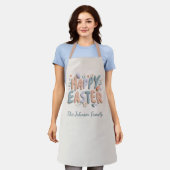 Personalized Happy Easter Family Apron Schort (Gedragen)