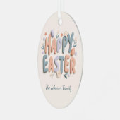 Personalized Happy Easter Family Ornament (Voorkant links)