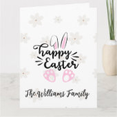 Personalized Happy Easter Folded Greeting Card Kaart (Voorkant)