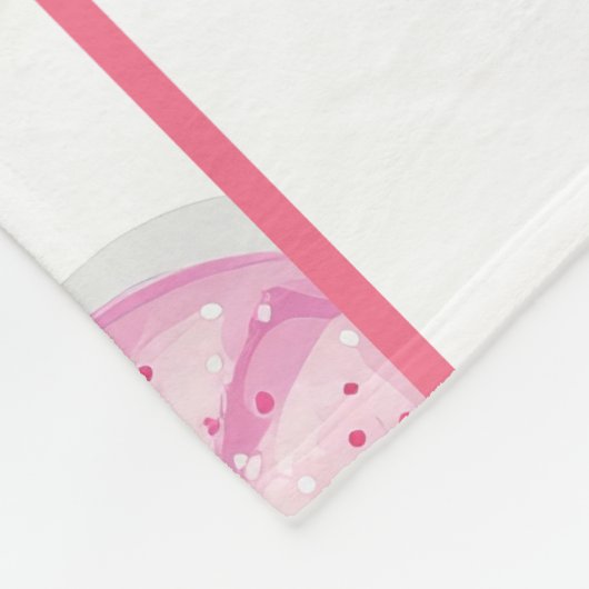 Personalized Happy Easter Lollipop Candy Photo Fleece Deken (Hoek)