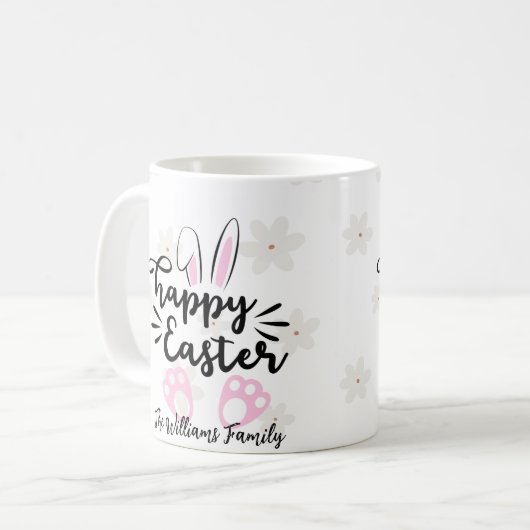 Personalized Happy Easter Mug Koffiemok (Voorkant links)