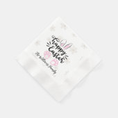 Personalized Happy Easter Paper Napkin Servet (Hoek)