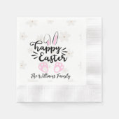 Personalized Happy Easter Paper Napkin Servet (Voorkant)