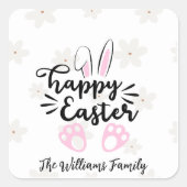 Personalized Happy Easter Sticker (Voorkant)