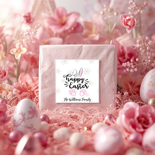 Personalized Happy Easter Sticker