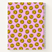 Personalized Happy Face Pastel Preppy Notebook Notitieboek (Achterkant)