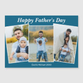 Personalized Happy Father's Day Photo Magnet Card (Voorkant)