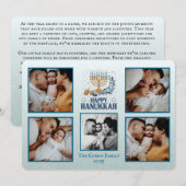Personalized Happy Hanukkah Card with 5 Photos Feestdagenkaart (Voorkant / Achterkant)