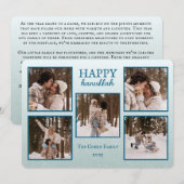 Personalized Happy Hanukkah Card with Photos Feestdagenkaart (Voorkant / Achterkant)