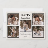 Personalized Happy Hanukkah Card with Photos Feestdagenkaart (Voorkant)