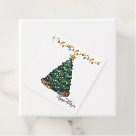 Personalized Happy Holiday Favor Tags Bedankjes Labels