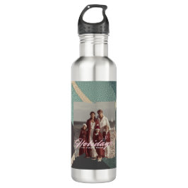 Personalized happy holidays family photo water Waterfles