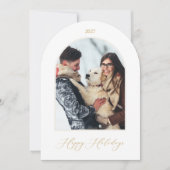 Personalized Happy Holidays Photo Card Kaart (Voorkant)