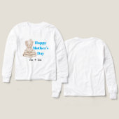 Personalized happy mother's day long sleeve kids (Voorkant /achterkant)