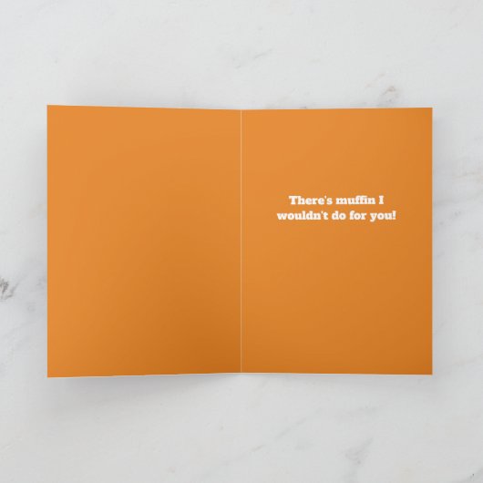 Personalized Happy Muffin Day Greeting Card Kaart (Binnen)