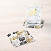 Personalized Happy New Year Party Kartonnen Onderzetters (Insitu)