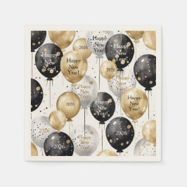 Personalized Happy New Year Party Napkin Servet