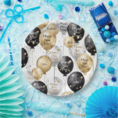 Personalized Happy New Year Party Papieren Bordje (Feest)