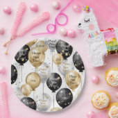 Personalized Happy New Year Party Papieren Bordje (Feest)