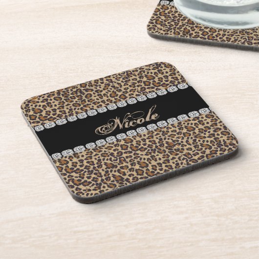 PERSONALIZED Harde plastic onderzetter (Linkerzijde)