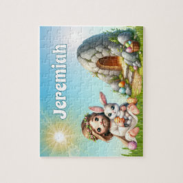 Personalized He Is Risen Easter Legpuzzel