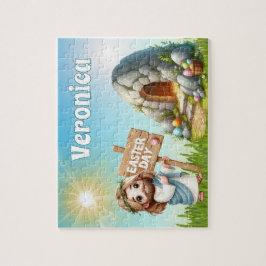 Personalized He Is Risen Easter Legpuzzel