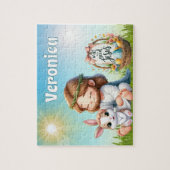 Personalized He Is Risen Easter Legpuzzel (Verticaal)
