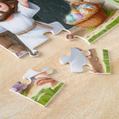 Personalized He Is Risen Easter Legpuzzel (Zijkant)